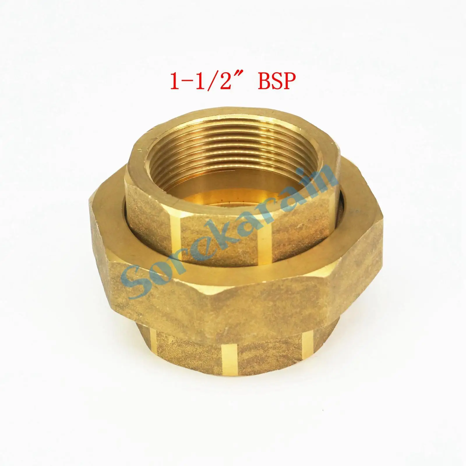 Brass pipe union Connector Coupling 1.1/2" BSP female Thread Plumbing