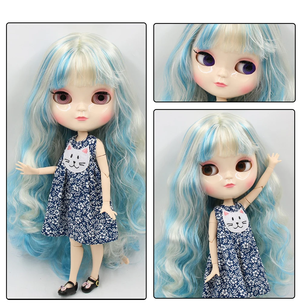 Neo Blythe Poupées cheveux multicolores Azone corps articulé 9