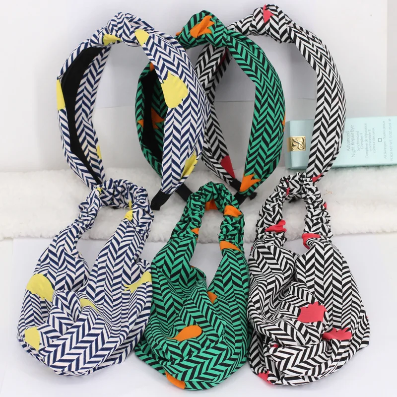 3pcs/lot Arrow Stripes Headbands For Girls Stretchy
