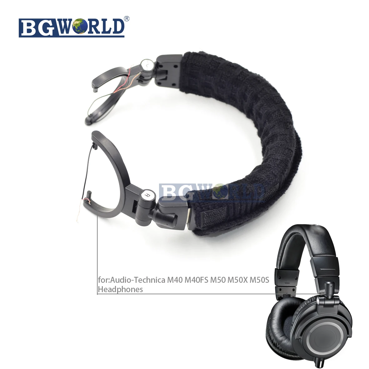 BGWORLD Подушка головная повязка крюк ремонтная часть оголовье для Audio-Technica ATH-M50 M 50 DJ гарнитура наушники запчасти