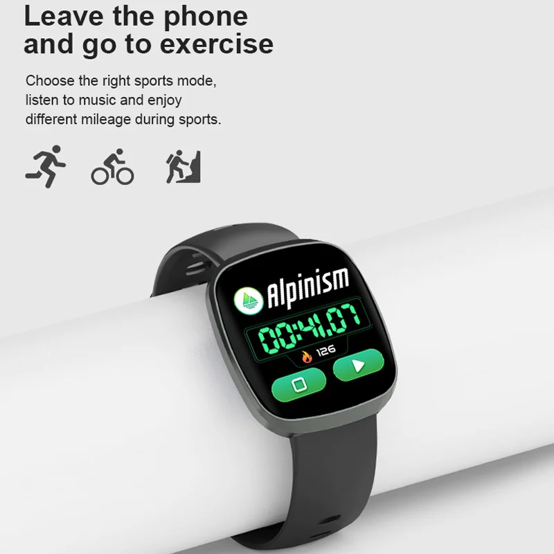 

IP67 Waterproof Smart Watch Sports Fitness Blood Pressure Heart Rate Monitor WIF66