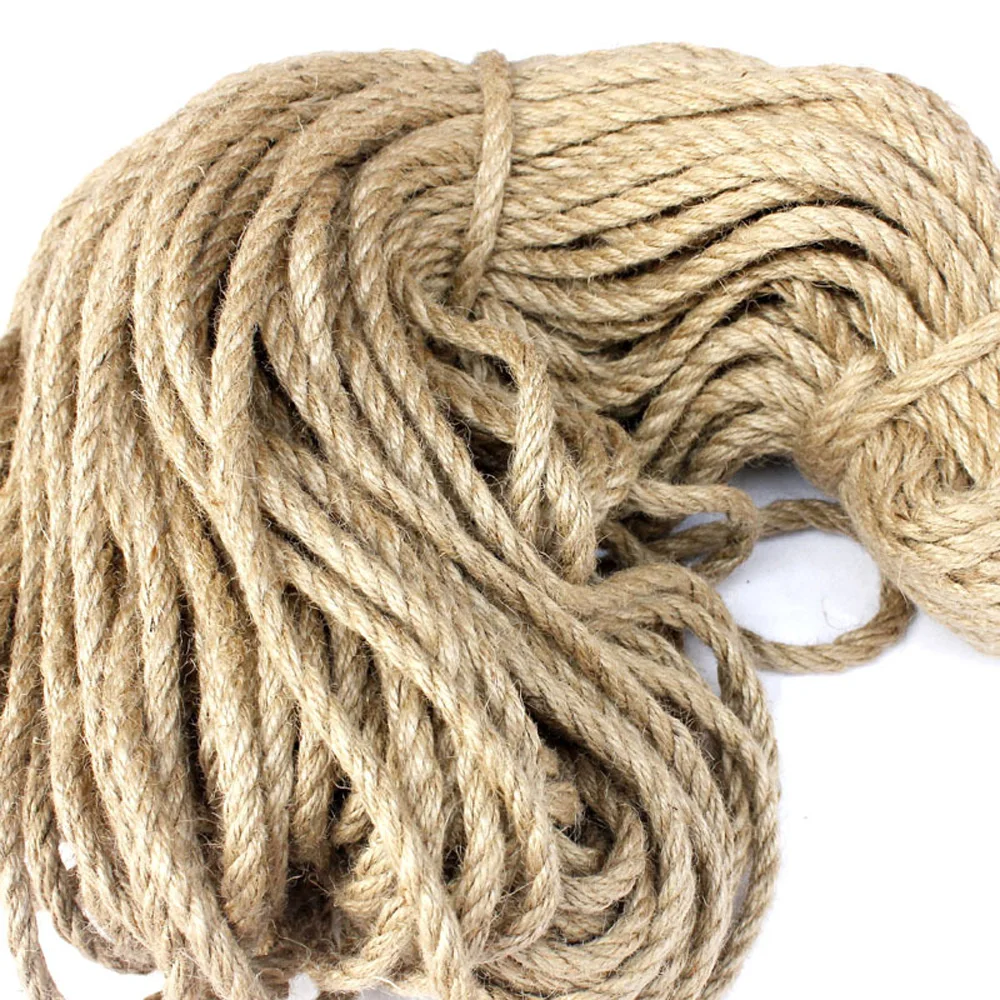 16mm Jute Hemp Rope Natural Thick Rope Craft Twine For Gardening Bundling  Camping Decorating - Cords - AliExpress