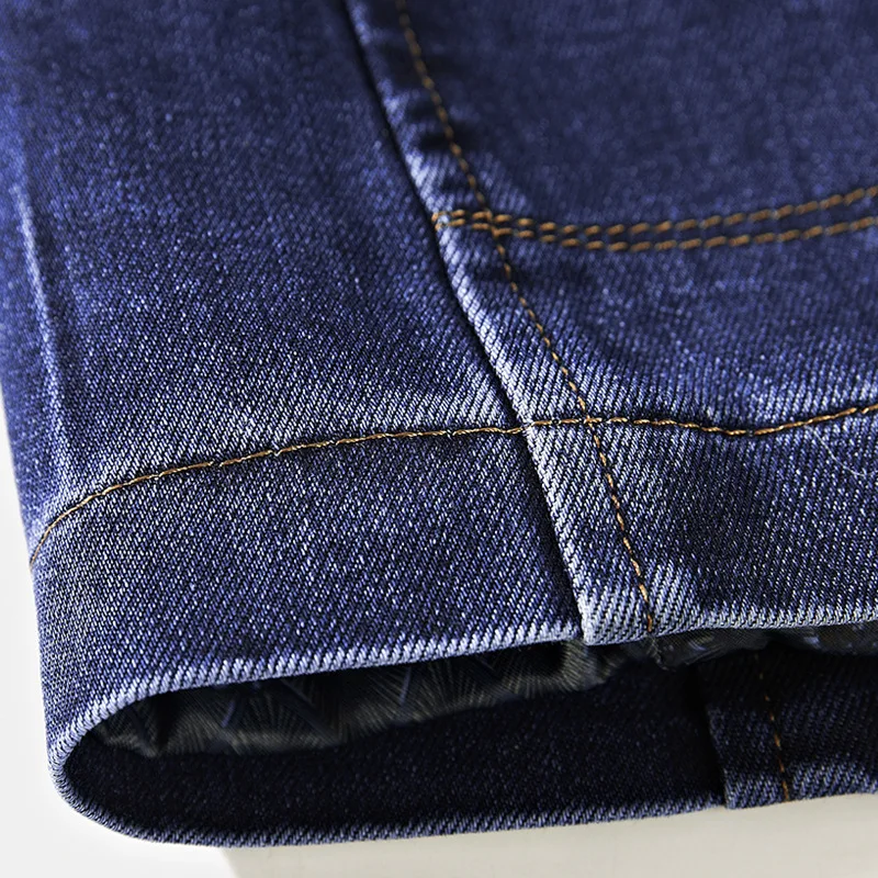 ZHAN DI JI PU Брендовая Одежда Мужская джинсовая синяя куртка модный дизайн однобортный пиджак Азиатский Размер 130