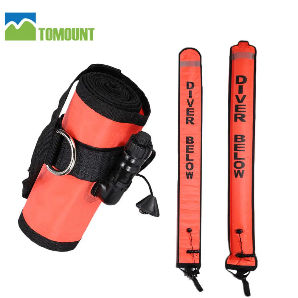TOMOUNT Scuba Diving Buoy All Sealed Sausage Signal Tube/Surface Marker
