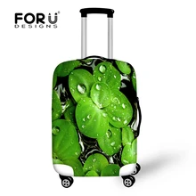 FORUDESIGNS/зелеными листьями модные аксессуары для путешествий, Чемодан Защитная крышка для 18/20/22/24/26/28/30 дюймов чехол костюм чехол Крышка