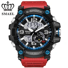 SMAEL Military Sport Watches montre Men Digital Quartz Watch Outdoor Waterproof LED Watches Casual S Shock Male Clock relogios