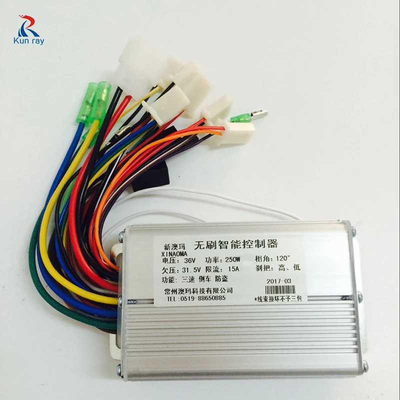 

Brushless controller 250W 24V/36V 15A Electric Bicycle engine controller e bike speed controller velo electrique bldc controller