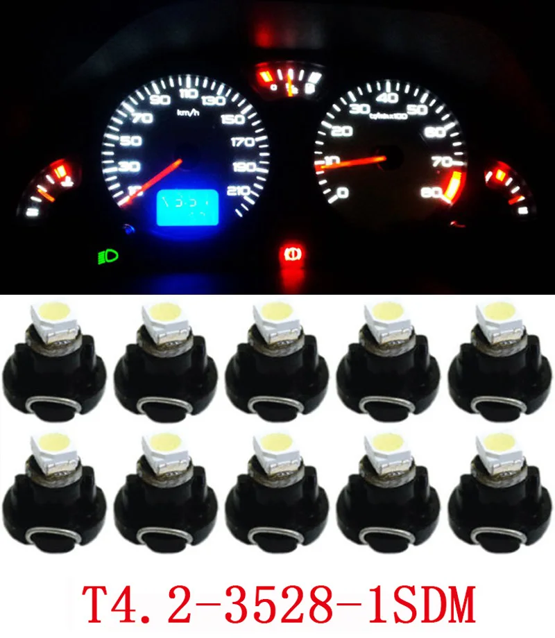 10 шт. Автомобильные светодиодные лампы NW6 Stanley T4.2 1210 1 SMD 12 В|car instrument cluster|led instrumentcar