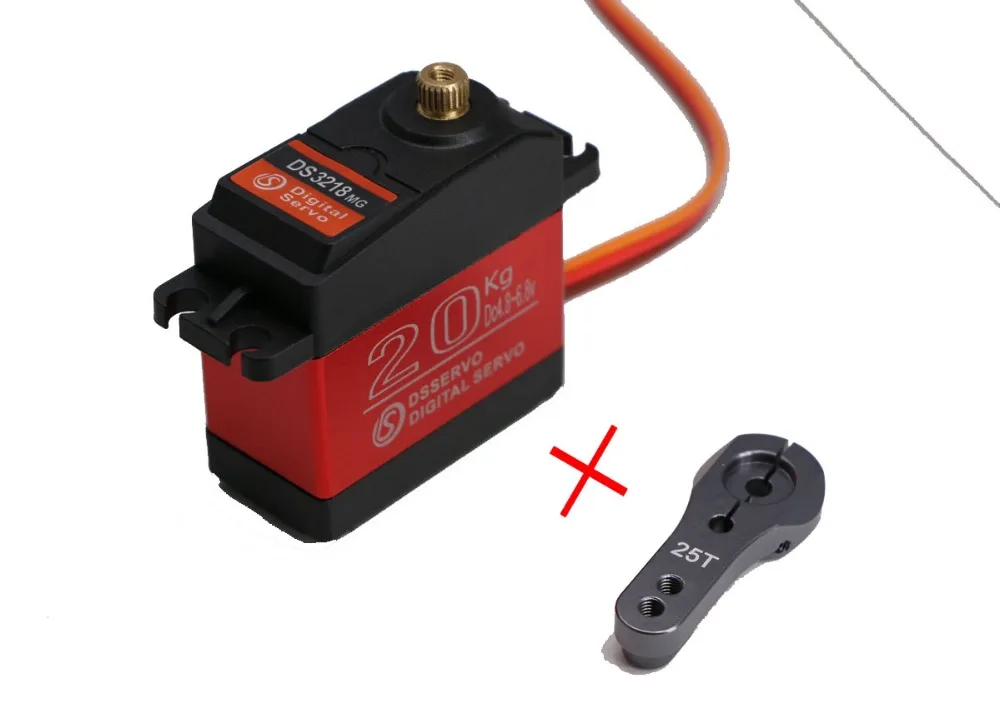 Новейший 4 шт. DS3218 обновленный RC servo 20 кг полностью металлический механизм