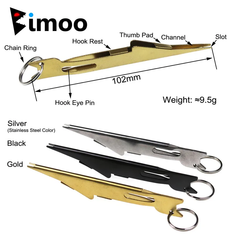 

Bimoo Fly Fishing Nail Knot Tyer Fishing Fly Hook Knot Tool with Extractor Clip Fly Fishing Leader & Mainline Link Tool