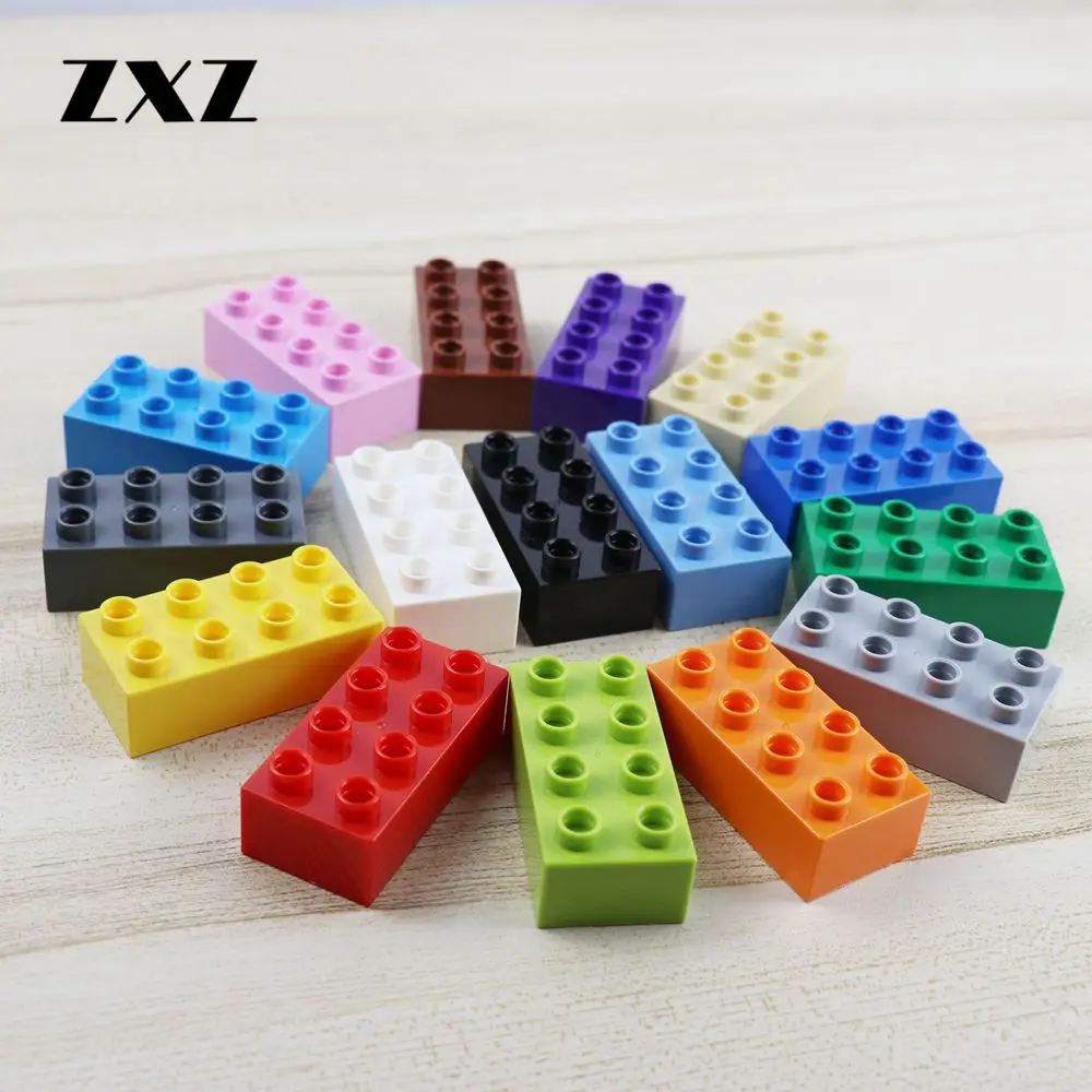 30 шт./лот большие строительные блоки кирпичи 2X4 обучающие игрушки для детей