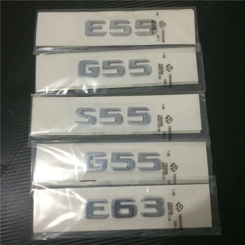 20PC New Car Styling ABS Chrome CLS55 E55 CLS63 G55 S55 E63 CL63 SL65 S63 ML500 E500 Rear Boot Truck Sticker Auto Badge Emblem | Автомобили
