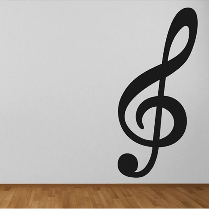 Treble Clef Musical Note Wall Decals Vinyl Wall Decor Sticker For Living Room Diy Home Decoration Stickers For Sticker For Living Roomwall Decor Sticker Aliexpress
