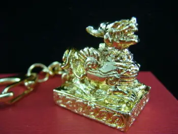

feng shui Pi Yao Keychain For Good Fortune and Protection+Bag