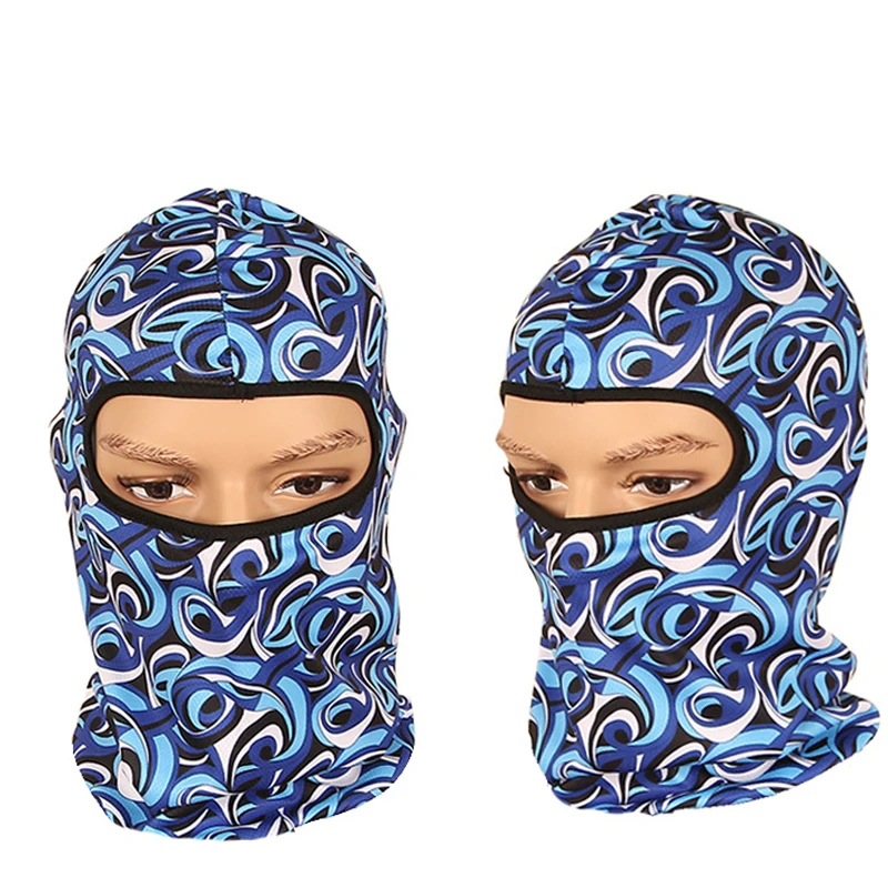 

New print outdoor mask riding windproof warm mask outdoor sports hood