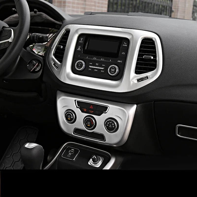 Центральная консоль 8 4/3 5 дюймовая навигационная рамка для Jeep Compass 2017 2018 AAA269 |