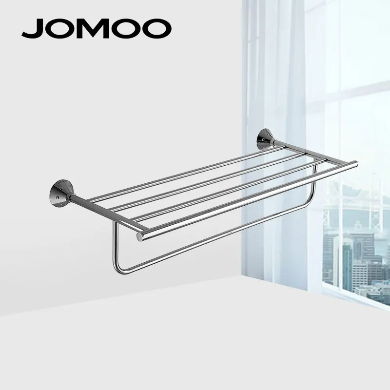 JOMOO Stainless Steel Anti Rust Towel Racks Brass chrome Wall mouted