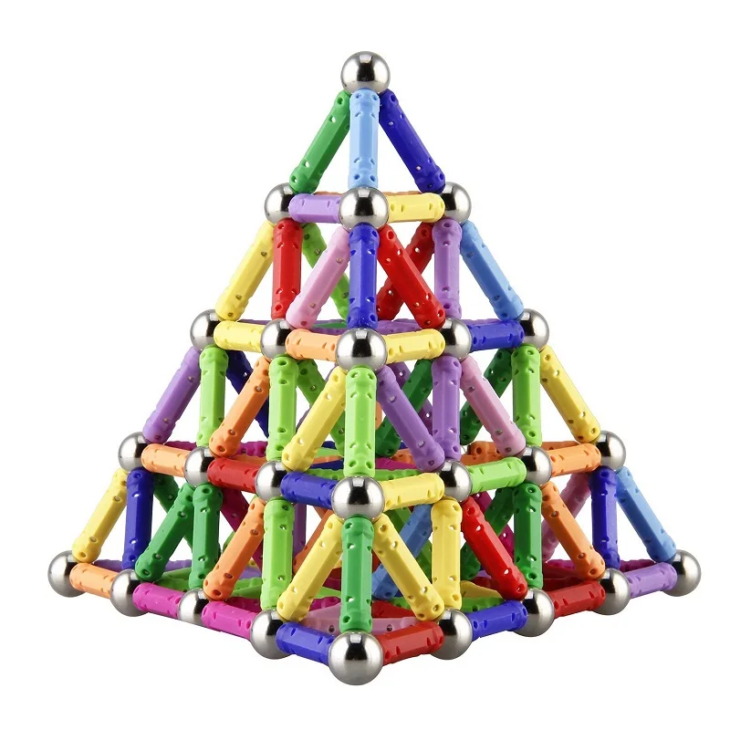

Magnetic Stick & Metal beads Creativity Building & Construction Toys Magnetic Designer Stacking Funny Toys For Children Gifts