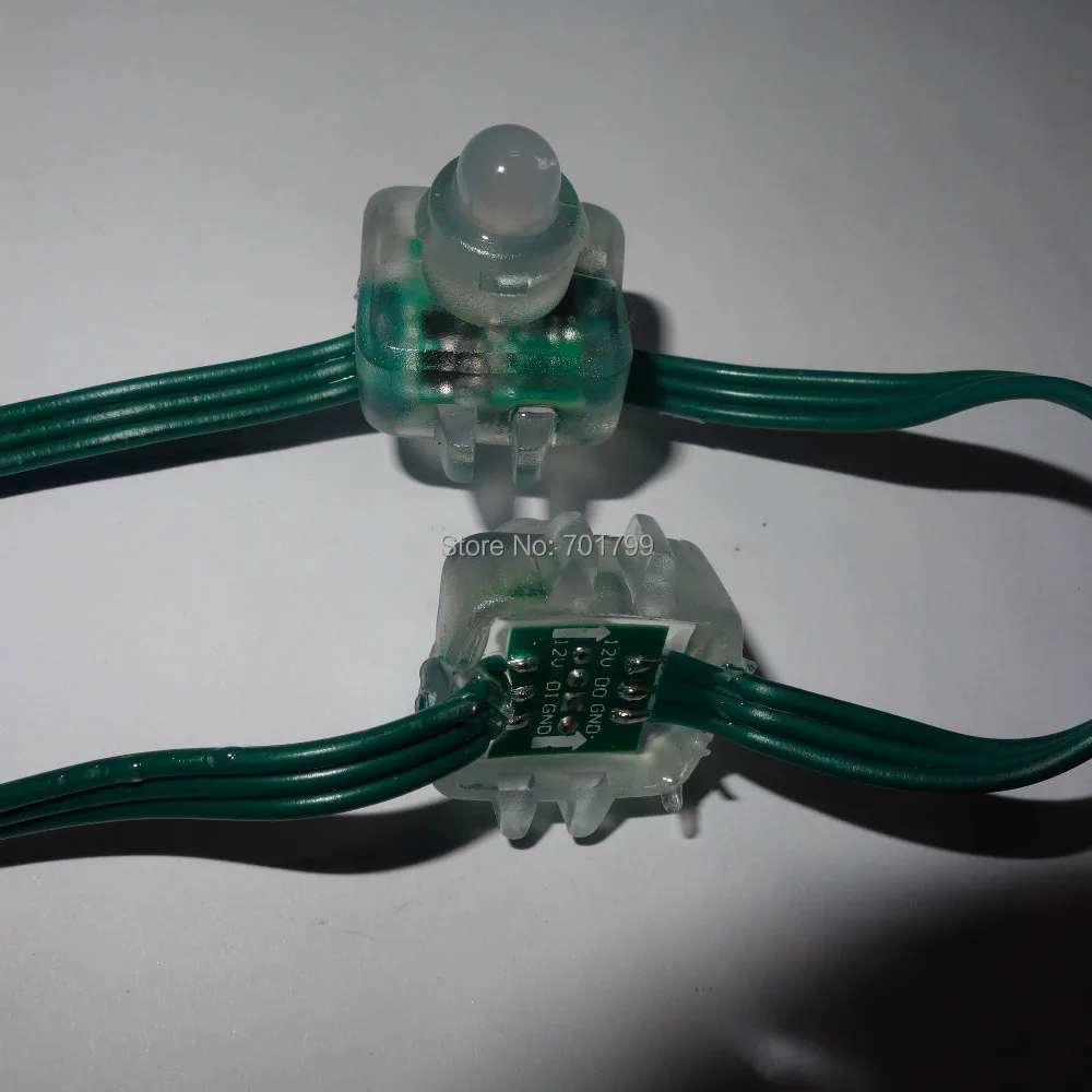 DC12V WS2811 Светодиодная смарт гирлянда Адресуемая со всеми зелеными цветными