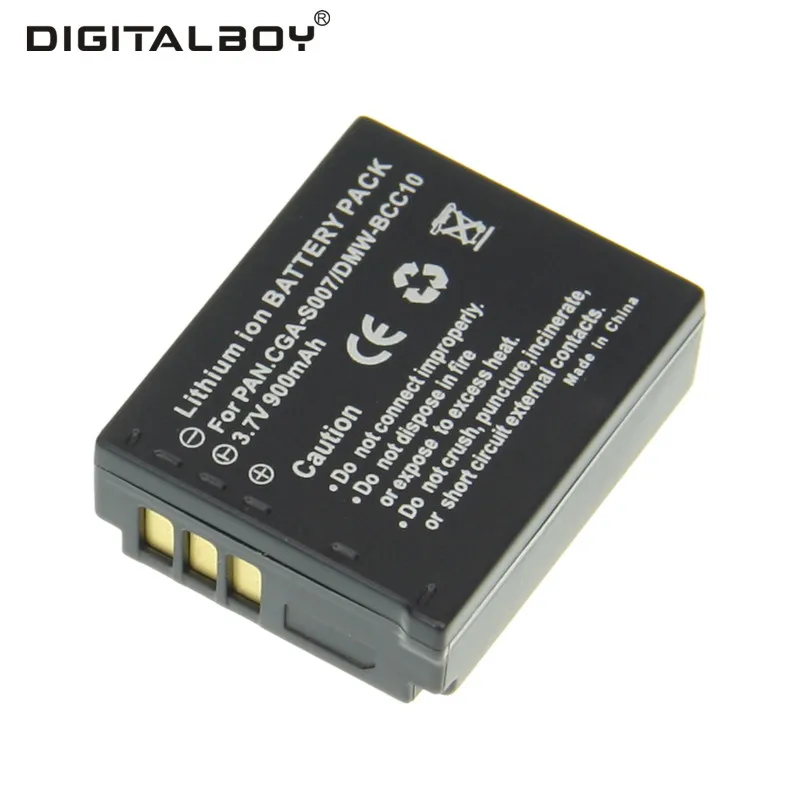Настоящее Ёмкость 1 шт. 900 мАч 3.7 В CGA S007 DMW BCD10 cgas007 для Panasonic DMC TZ1 TZ2 TZ3 TZ4 TZ5 tz11 tz15 tz24