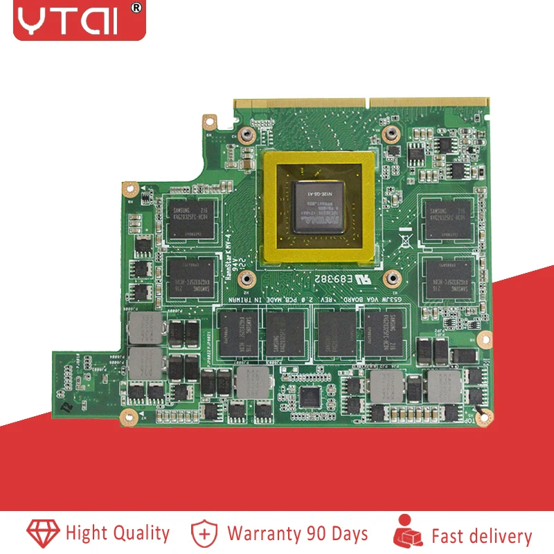 

For ASUS G53SW G53SX G73JW G73SW G53JW 2.0 laptop Video Graphic Card GTX560M 3GB GPU N12E-GS-A1
