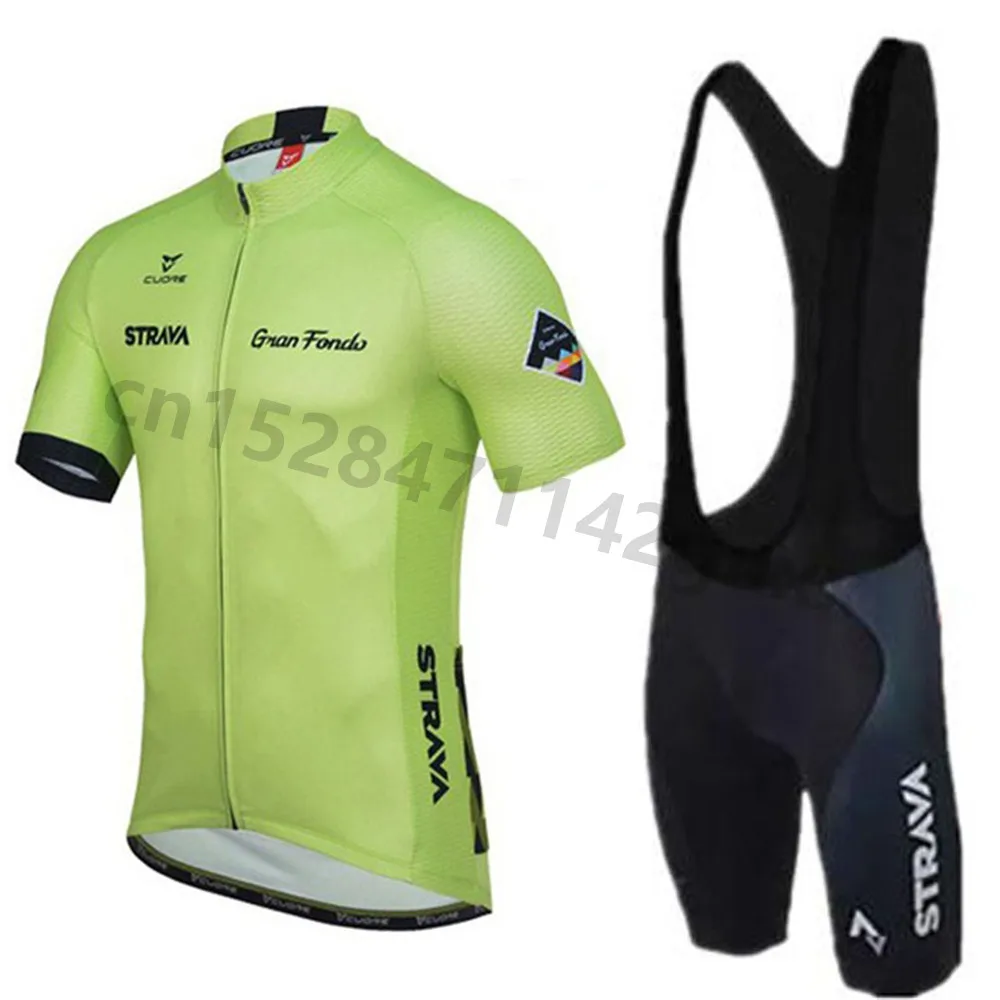 

2019 Summer Strava 9D Cycling Jersey Short Sleeve Set Maillot Ropa Ciclismo Uniformes Quick-dry Bike Clothing MTB Cycle Clothes