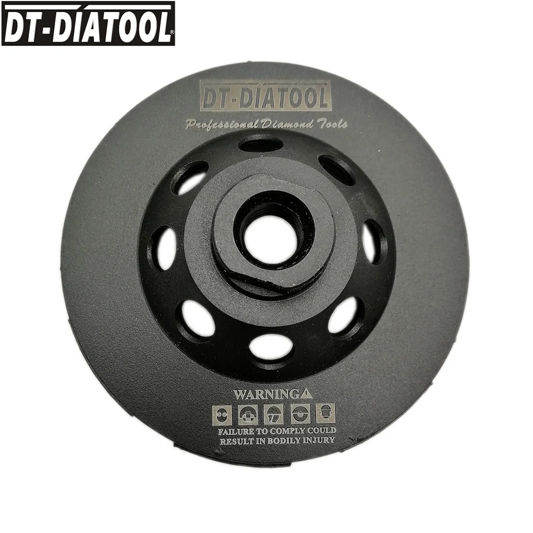 DT-DIATOOL 1 шт. Dia100mm Diamond двухрядные чашевидный шлифовальный круг 4 дюйма для бетонного кирпича твердый камень Гранит Мрамор с M14 нить