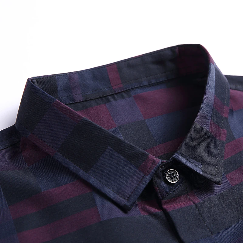 LONMMY с длинным рукавом для мужчин S рубашки мальчиков camisa социальной slim fit