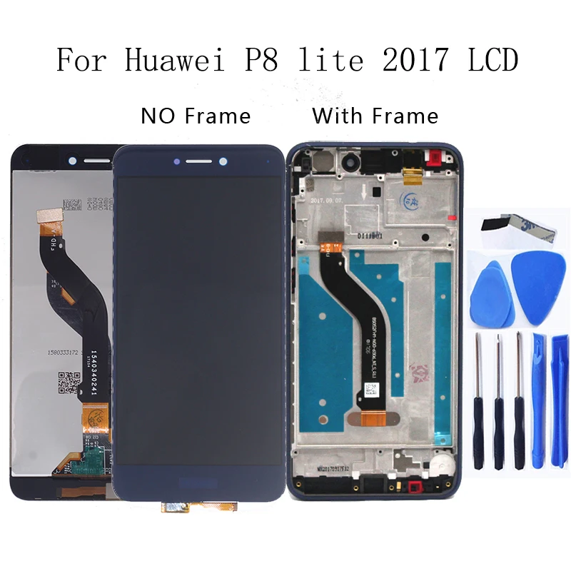 

For Huawei P8 Lite 2017 LCD 5.2" original LCD screen replacement P8 LITE 2017 PRA-LA1 PRA-LX1 PRA-LX3 LCD screen with frame+tool