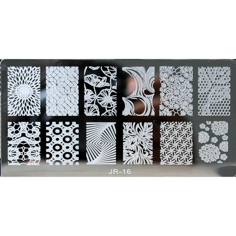 

1pc 6*12CM JR-series Nail Art Image Printing Plate Pumkin Owl Bird Design Nail Stamping Plates Nail Art Polish Templates #16