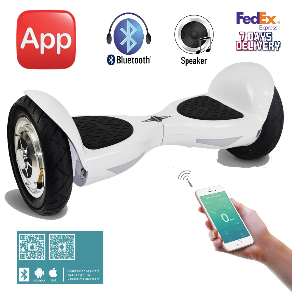 App Control 10" inch Electric Scooter Bluetooth Hoverboard with Bag