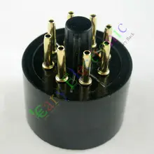 

Wholesale and retail 60pc GOLD 8pin Bakelite tube socket valve base Triode Rectifier KT88 EL34 6550