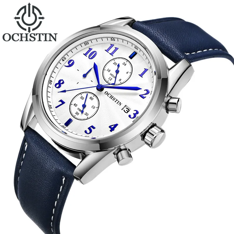 

2018 Mens Watches Top Luxury Brand Quartz Watch Casual Leather Sports Wristwatch Montre Homme Male Clock Relogio Masculino