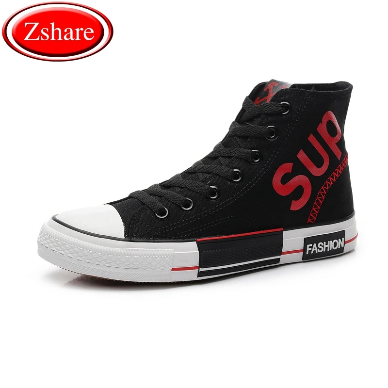 

Fashion Men High-top Shoes Sneakers Mens Shoes Casual Canvas Shoes High Quality Comfortable Hard-wearing Lace Up chaussure homme
