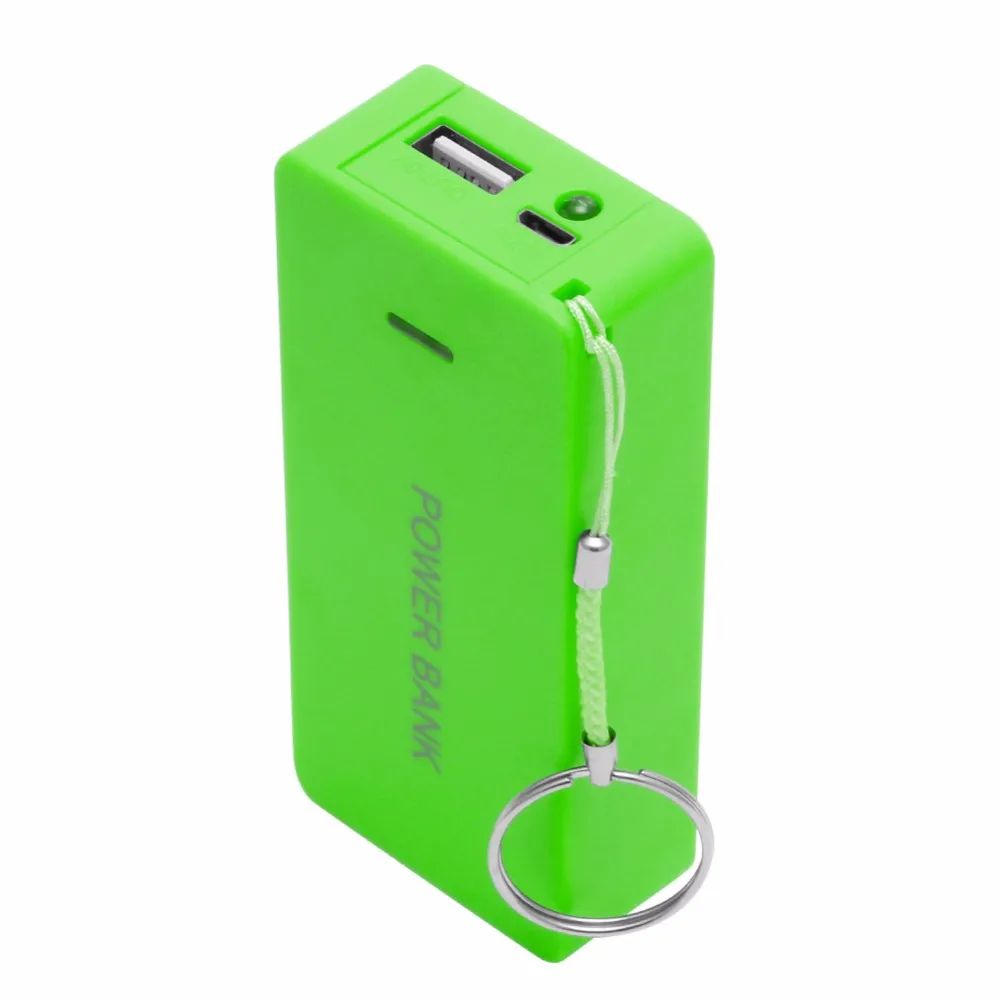 OOTDTY 5V 1A 2x18650 Батарея Мощность банк чехол с светодиодный DIY коробка Зарядное устройство для сотового телефона
