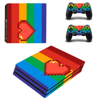 

Rainbow Color PS4 Pro Skin Sticker Decal for PlayStation 4 Console and 2 Controller PS4 Pro Skin Sticker Vinyl