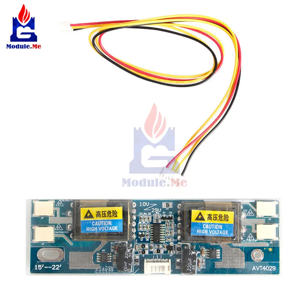 

10-30V Universal CCFL Inverter LCD Monitor 4 Lamp for Laptop 15-22" Widescreen Diy Kit Electronic PCB Board Module