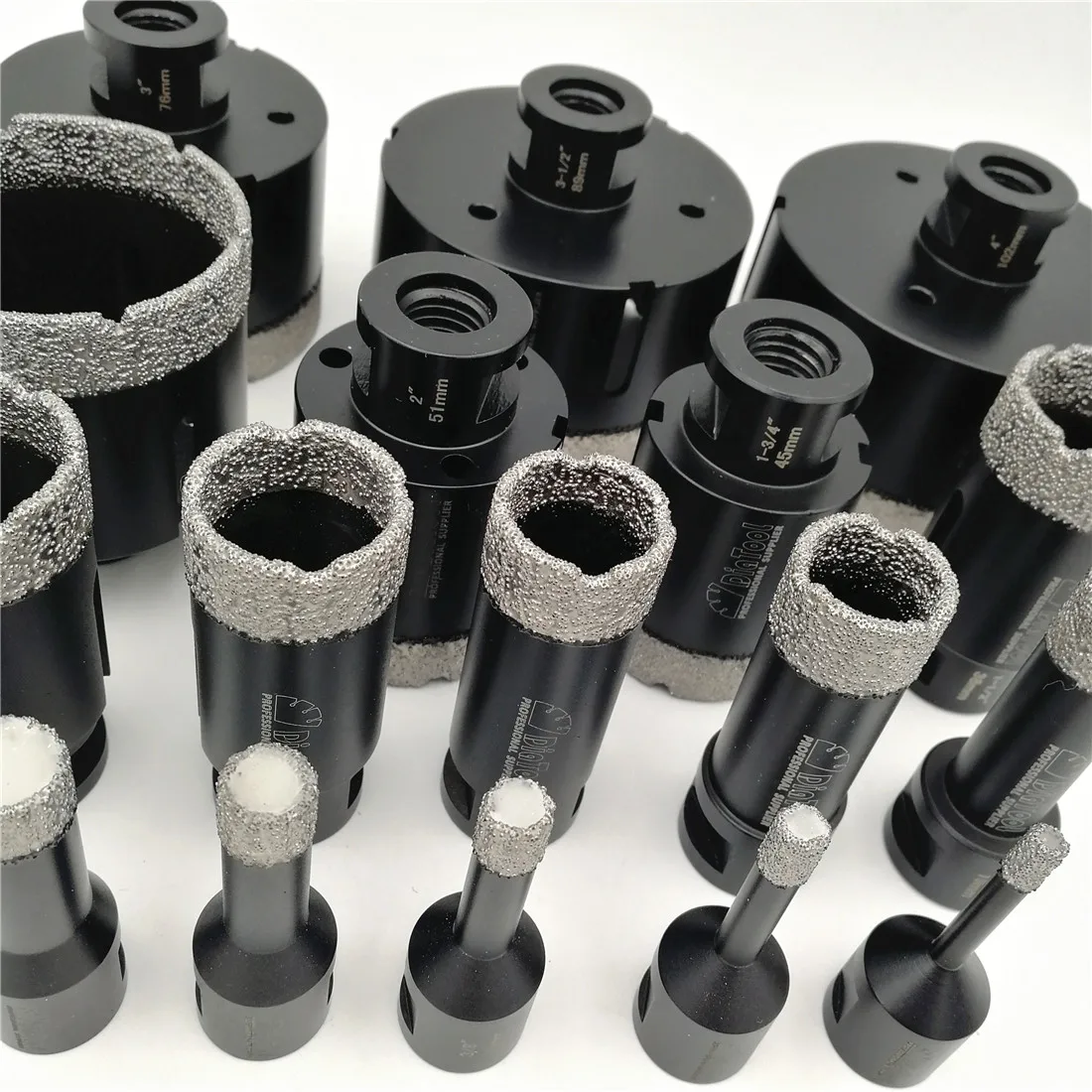 1pc Vacuum brazed diamond Dry drilling bits with 5/8-11 connection for porcelain tile granite marble stone Masonry brick