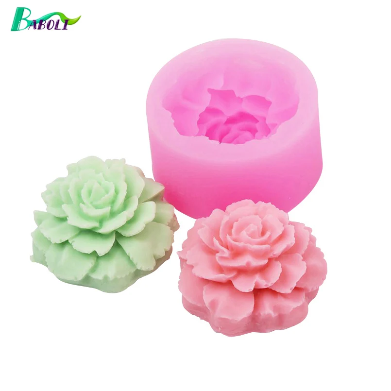 

1 Pc 3D Rose Flower Shape Cake Mold Chocolate Candy Resin Clay Crafts Molds Handmade Fondant Soap Form Cake Decorating Tools