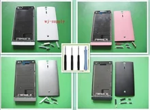 Full Original Housing Front Frame Chassis + Back Battery Cover Case+Keypad for Sony Ericsson Xperia S LT26i LT26