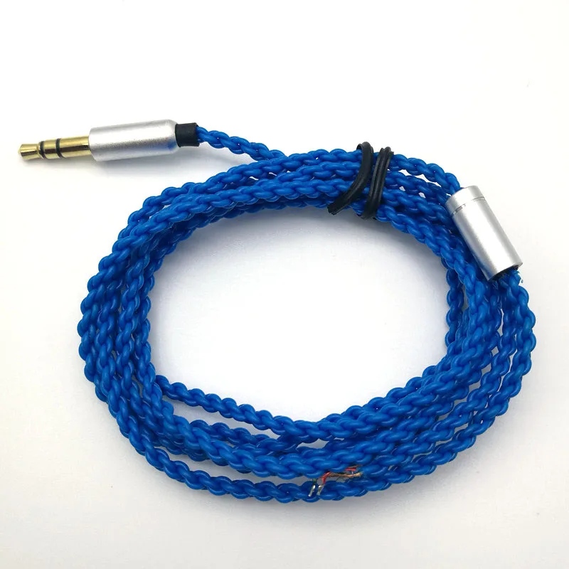 DIY ie800 кабель для наушников один кристалл медные провода 14 ядро X4 высококлассный