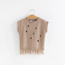 WINTER 2016 High Quality GIRLS Outcoat GIRL SWEATERS Long Sleeve Sweater Girls Clothes with holes 1607