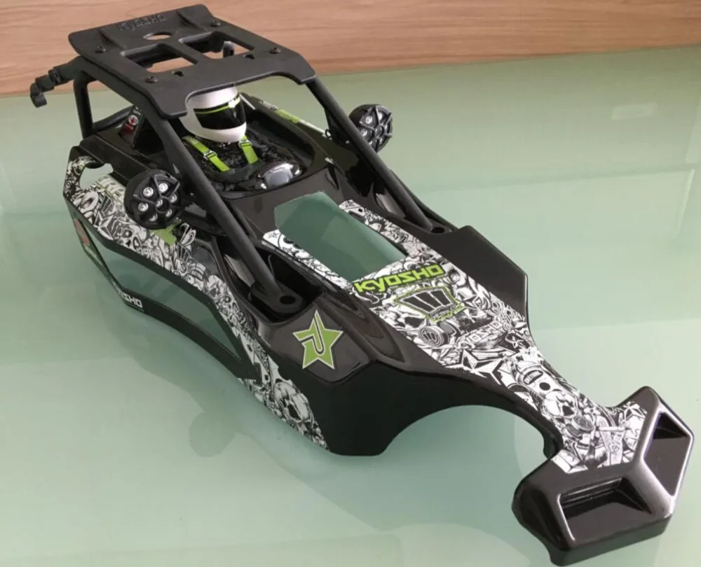 Боди и рулон клетка для Kyosho Scorpion XXL VE Тип 2 1/7 масштаб 2wd Багги Часть # KYO30973T2B |