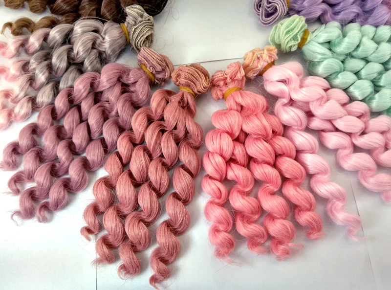 1 шт. 15 см х 100 парик для 1/3 1/4 1/6 BJD SD|doll wig hair|curly doll wigcurly |