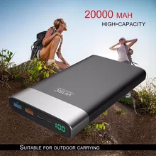 VINSIC Unique 20000MAH Power Bank Dual USB Type-C Battery Charger Power Supply Phone Charger for Smartphones Tablets Powerbank