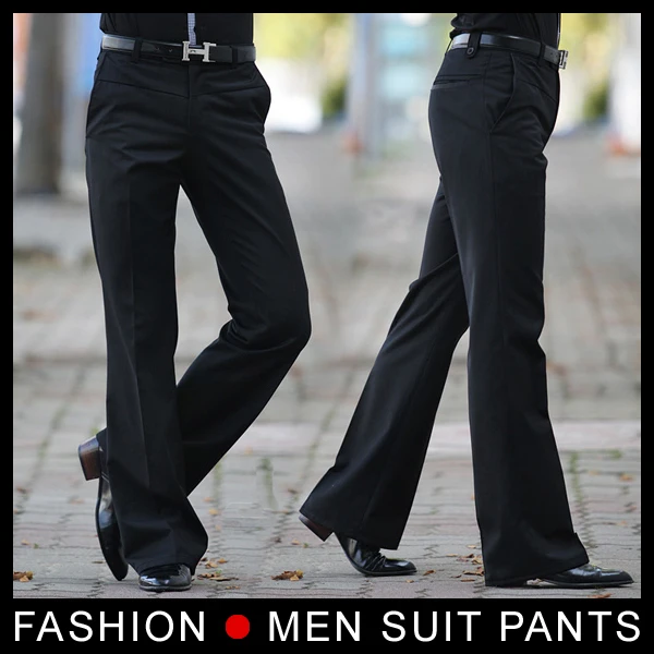 Men's Flared trousers Formal pants Bell Bottom Pant Dance suit pants