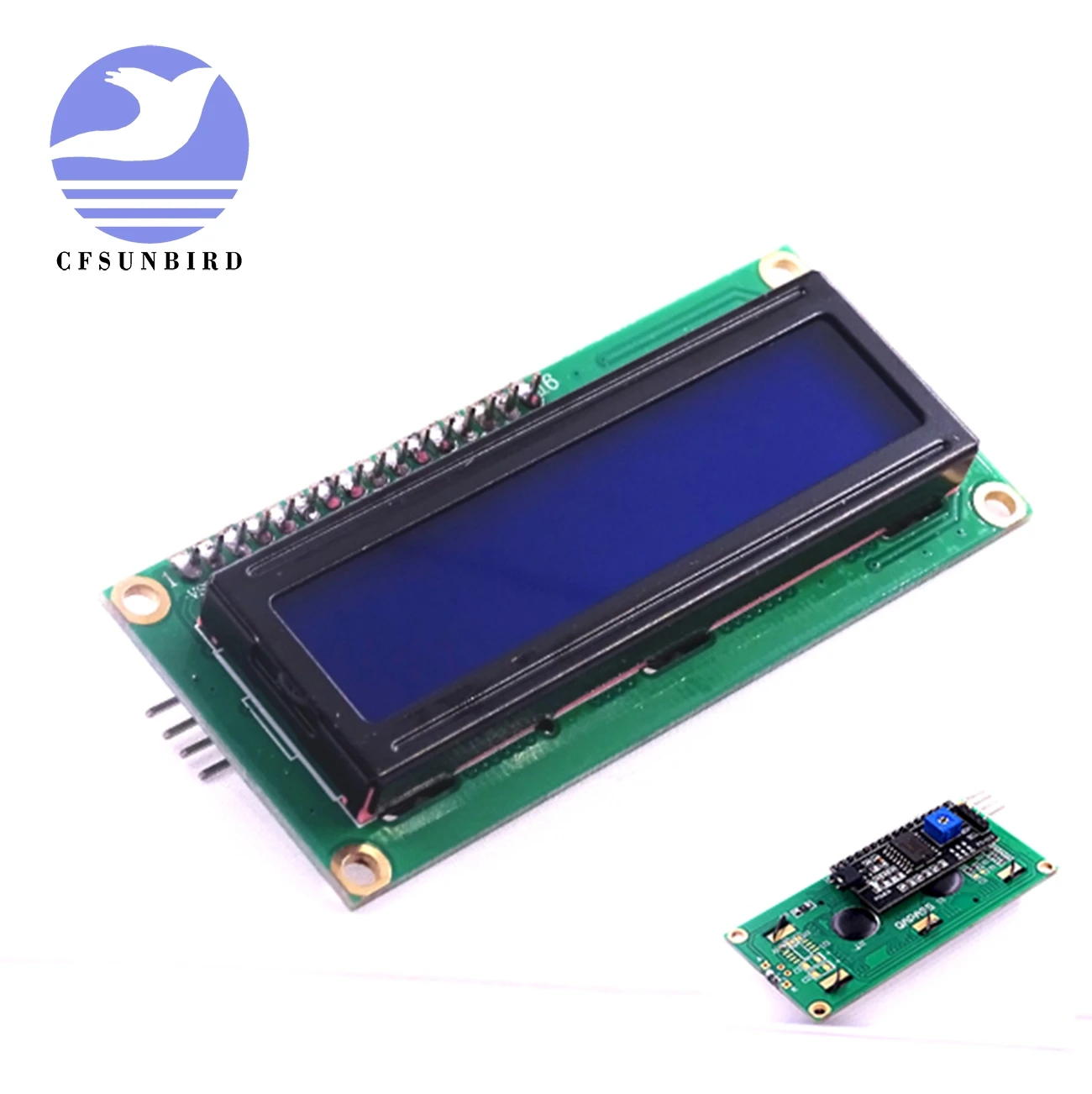 Плата адаптера для ЖК дисплея 1602 + I2C LCD Модуль синий/зеленый экран PCF8574 IIC/I2C 1602|lcd