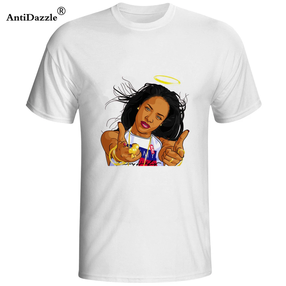 

Antidazzle AAliyah T Shirt Guy New Coming Tee Shirt Home Wear Classic T-Shirt Man Summer Graphic Tees Father's Day gift