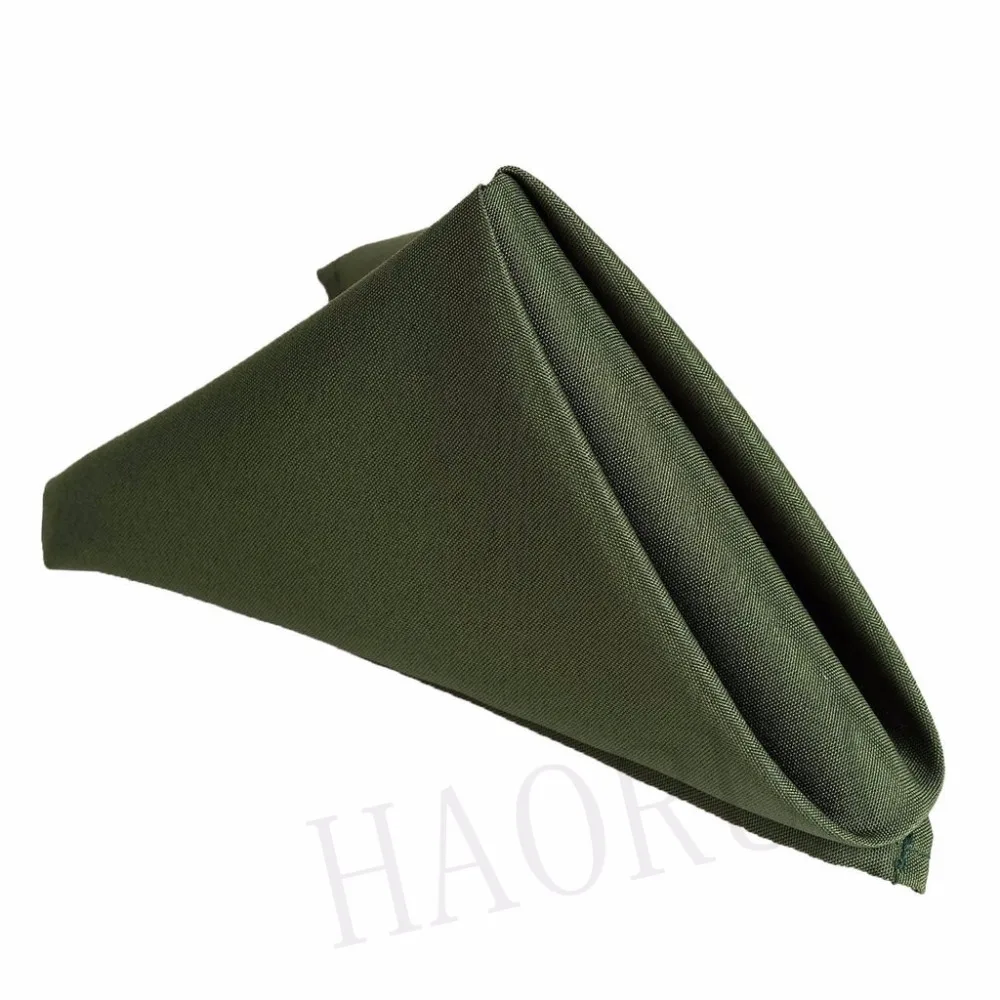 16''x16''Willow Green 100pcs Linen Wedding Table Cotton Restaurant