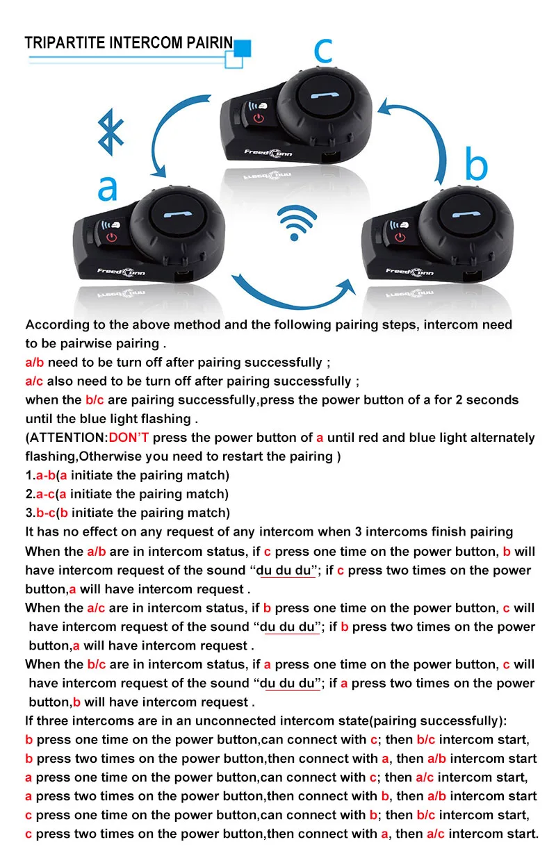 500 м Диапазон обновления FM радио Bluetooth Интерком мотоциклетный шлем гарнитура BT мотор велосипедный Шлем Интерком Freedconn FDC-VB